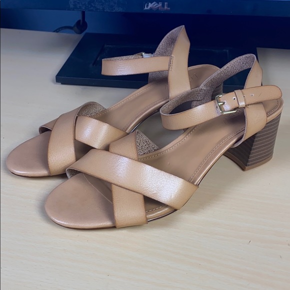 J Crew Factory Low Blockheel Sandals 